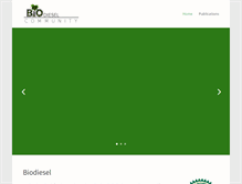 Tablet Screenshot of biodieselcommunity.org
